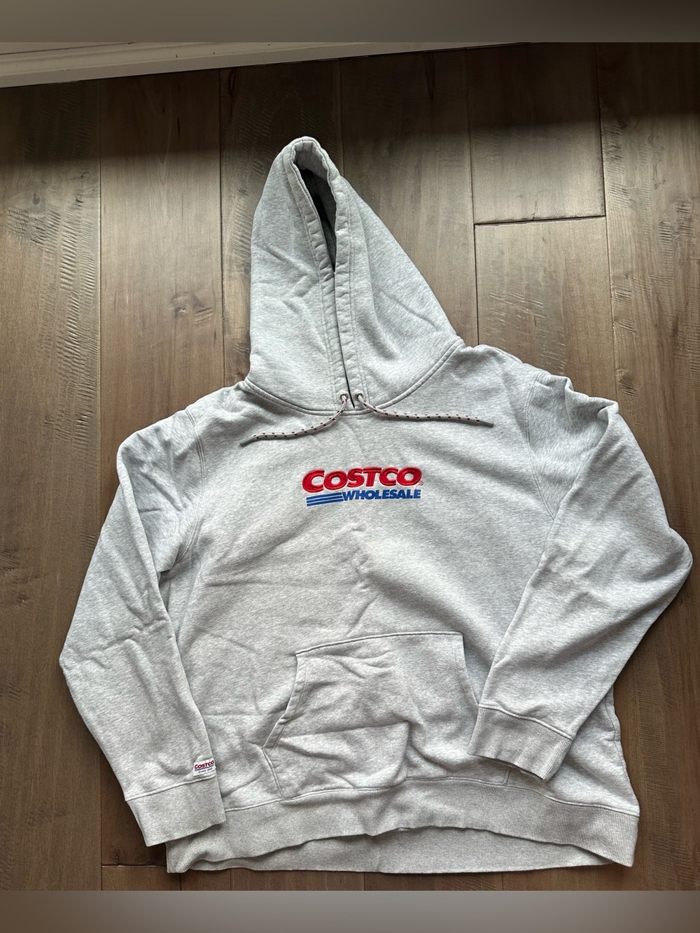 Light Gray Crewneck Hoodie for Men